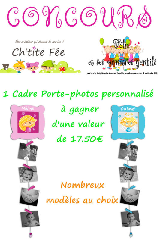 cadre-porte photos personnalisable-chtite-fee