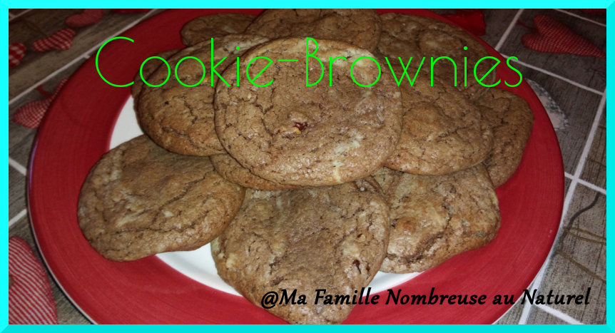 recette des cookie-brownies